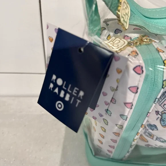 Roller Rabbit x Target - 4pc Floral Vines Multi-Purpose Pouch Set Pink ROADTRIP - Picture 4 of 4